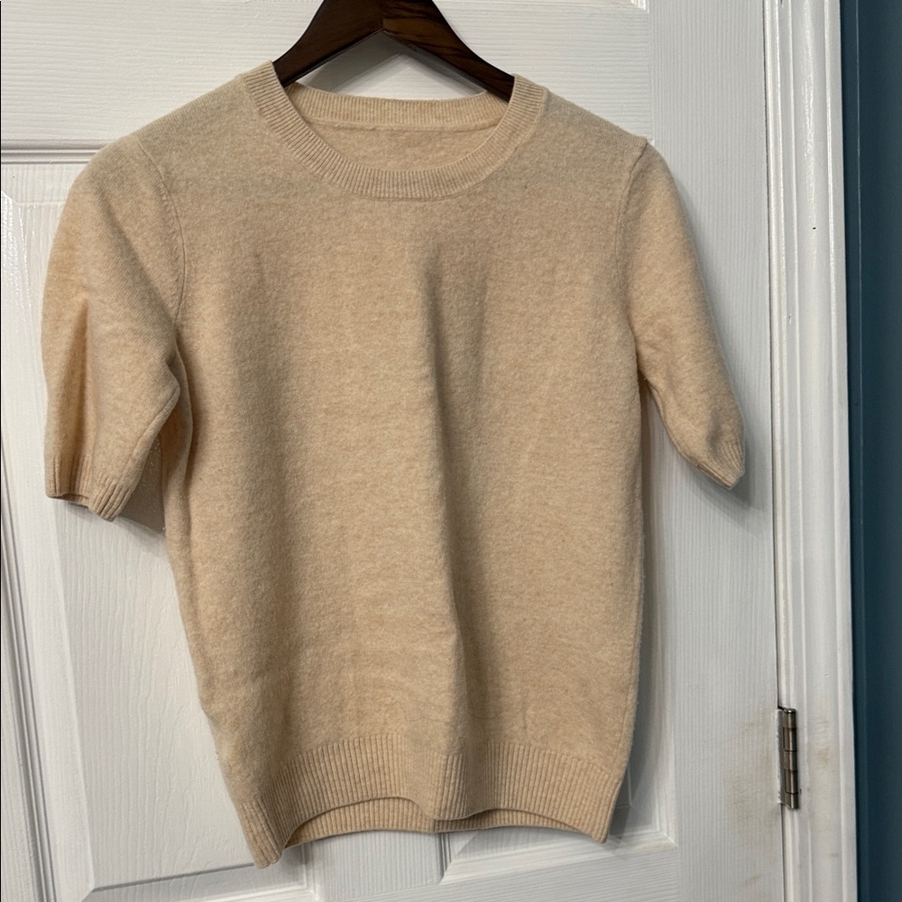 Merino Wool Cream Sweater